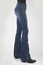 Roper Womens 921 High Rise Flare 2407BU - Burgundy-54-921-2407BU