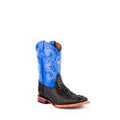 Ferrini Boots Kids Stampede Blk/Blu Stoe-70493-13