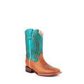 Ferrini Boots Kids Raider Turq/Brn Stoe-71093-10
