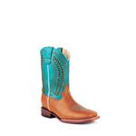 Ferrini Boots Kids Raider Turq/Brn Stoe-71093-10