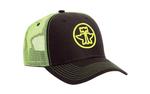 Roper Mens Snapback Neon Grn Rnd Logo - Yellow-77-501-808YE