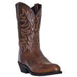 Laredo Mens Pinehurst Brown Waxy r Toe Western Cowboy Boot-68384