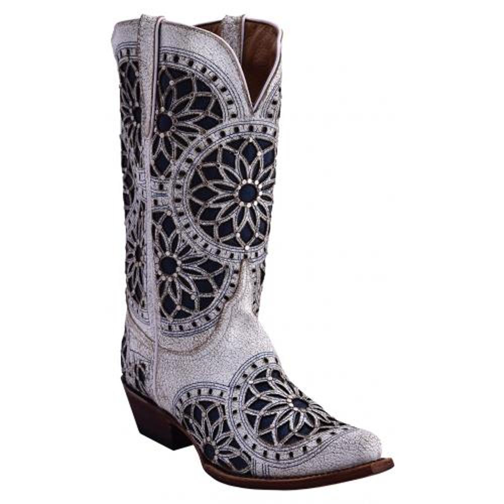 Ferrini Boots Mandala V-Toe White-84061-19