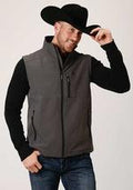 Roper Mens Rangegear Hi Tech Fleece Vest 6003GY - Grey-97-782-6003GY