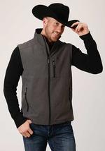 Roper Mens Rangegear Hi Tech Fleece Vest 6003GY - Grey-97-782-6003GY