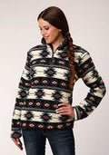 Roper Womens Polar Fleece Fuzzy Aztec 6155MU - Multi-98-250-6155MU