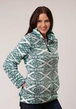 Roper Womens Polar Fleece Fuzzygrn - Green-98-250-6156GR