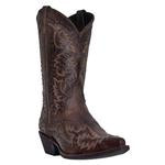 Laredo Mens Midnight Rider Brandy Fancysti Western Cowboy Boot-68419