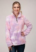 Roper Womens Polar Fleece Tiedye - Purple-98-250-6173PU