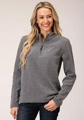 Roper Womens Micro Fleece Hea Char - Grey-98-692-6157GY