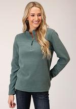 Roper Womens Micro Fleece Misty Green - Green-98-692-6159GR