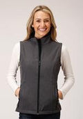 Roper Womens Soft Shell with Fleece Tech Vest 6144GY - Grey-98-781-6144GY