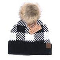 Girlie Girl Originals Cc White/Black Buffalo Plaid B-BP43-WH-BL