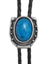 Western Express Inc Bolo-Horseshoe, Turq Stone-BT-1601