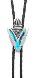 Western Express Inc Bolo-Arrowhead Turq Enamel-BT-80