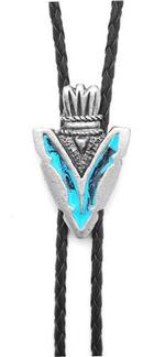 Western Express Inc Bolo-Arrowhead Turq Enamel-BT-80
