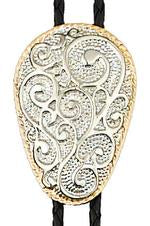 Western Express Inc Bolo-Silverscrolled Bolo Gold-BT-8912