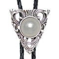Western Express Inc Bolo-Silver Tria Mirror Stone-BT-913