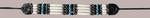 Western Express Inc Bone Hatband Bla/Turq-CN-017