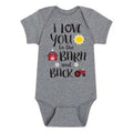 Country Casuals Case IH I Love You To The Barn And Back Infant Romper