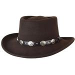 Bailey Gambler Wool Felt Cowboy Hat Brown-LF09040-BRO