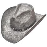 Western Express Inc Straw-Gray Silver Pinch Front-LIN-59