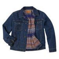 Wrangler Mens Blanket Lined Denim Jacket Blue Denim-74265EO
