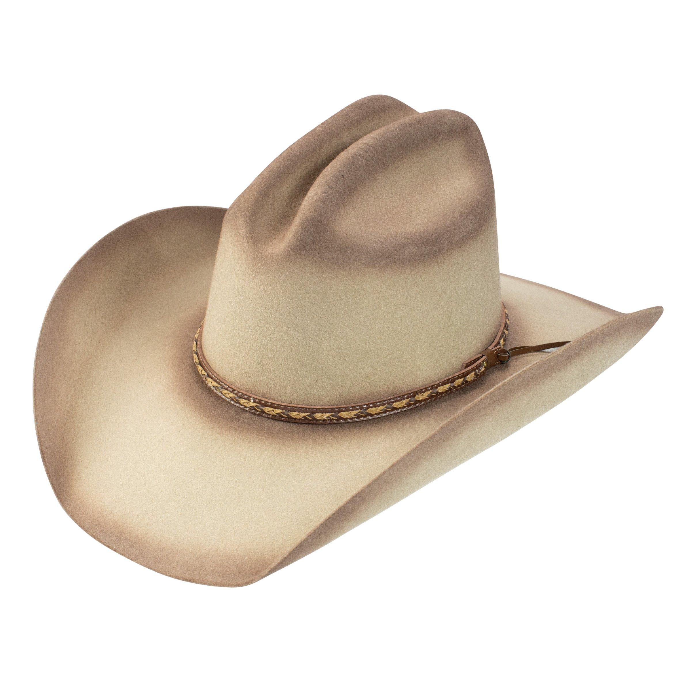 Stetson Resistol Dirt Road Jason Aldean 4X Wool Felt Cowboy Hat Stone-RWDRTR-JA41ST