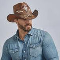 American Hat Maker Head ' Home Storm Brn-STORM-BRN