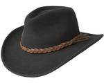 Bailey Switchback Black Wool Felt Western Cowboy Hat-W05LFD-BLK