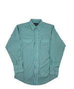 Wrangler Mens Western Shirt Blue-75809BL