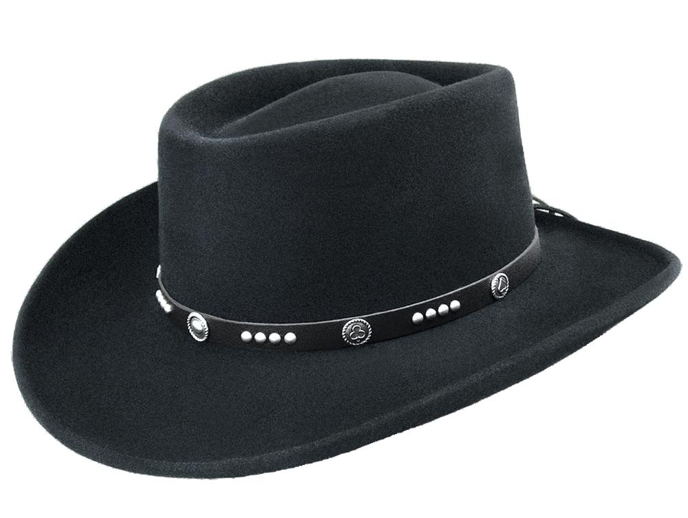 Bailey Joker Black Wool Felt Western Cowboy Hat-W07LFZ-BK001