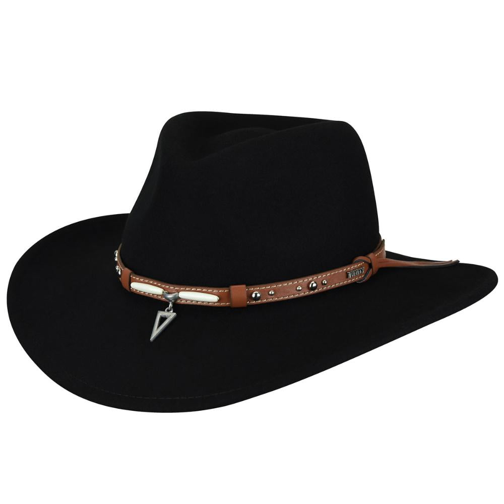 Bailey Sundown Black Wool Felt Western Cowboy Hat-W18EDC-BLK