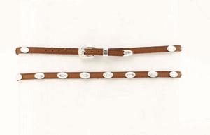 M and F Western 3/8 Genuine Leather Hatband - Mens