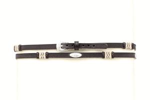 M and F Western 3/8 Genuine Leather  Rawhide Hatband - Mens