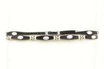 M&F Western Hatband-Blk Slvr