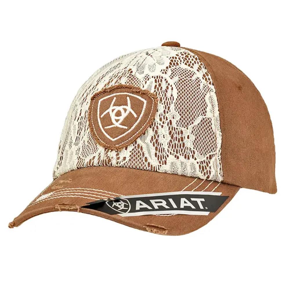 M&F Western Ariat Brown White Lace Logo