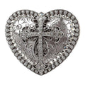 M&F Western Buckle- Heart And Cross