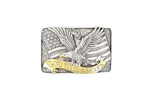 M and F Western Nocona Mens American Eagle Buckle 7015 - Mens