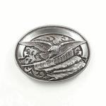 M and F Western Nocona Mens Buckle Oval Eagle - Mens