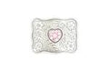 M&F Western Buckle- Youth Pink Jewel Heart