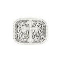 M&F Western Buckle- Double Edge Black Cros