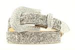 M&F Western Belt-1 1/2 Clear Crys Chip Bk