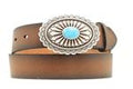 M&F Western 1 1/12 Dist Oval Turq Brn/Blk