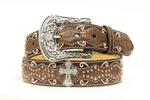 M&F Western Belt-1 1/2 Pat Inly Crsscnc Br