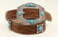 M&F Western 1 1/2 Filgree Turq Cross Conc