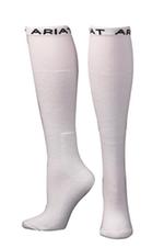 M&F Western Mens Overthecalf Boot Sock Whi