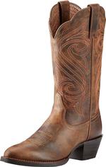 Ariat Womens Round Up Round Toe Drktoffee-10018619