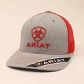 M&F Western Ariat Grey/Red Shield Logo