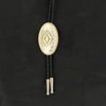 M and F Western Aztec Black Bolo Tie - Mens